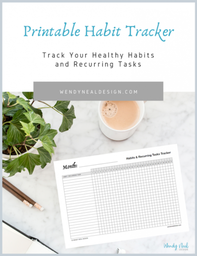 Wendy Neal Design - Habit Tracker Printable
