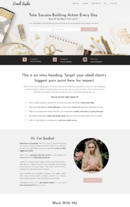 Wendy Neal Design - Sasha Site Template