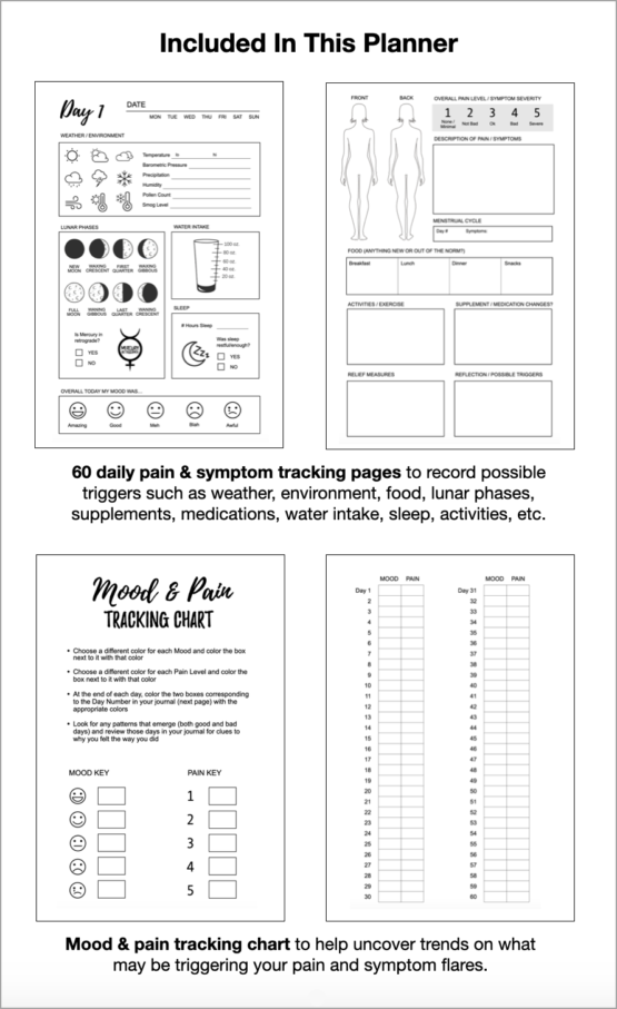 Wendy Neal Design - Proactive Pain Discovery Journal - What's Included
